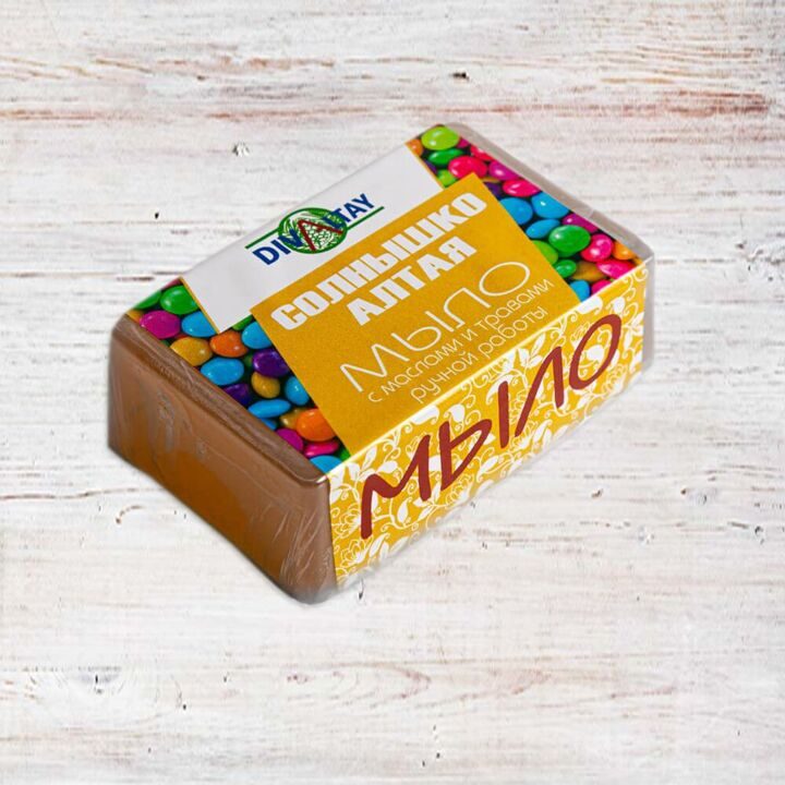 Мыло ручной работы с маслами и травами Солнышко Алтая